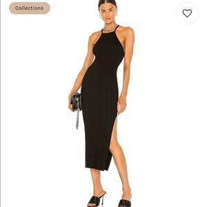 THE RANGE Framed Rib Tank Dress in Black